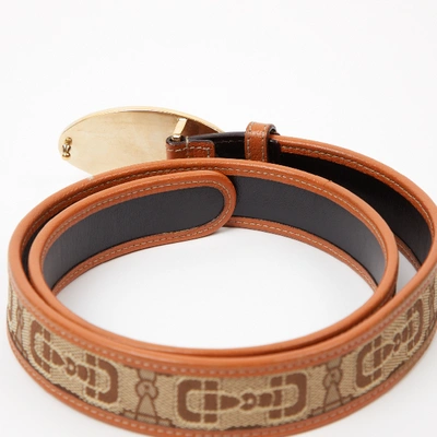 Pre-owned Gucci Beige Cloth Belt