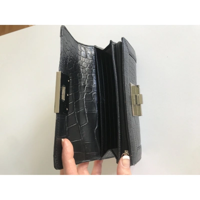 Pre-owned Calvin Klein Leather Wallet In Black