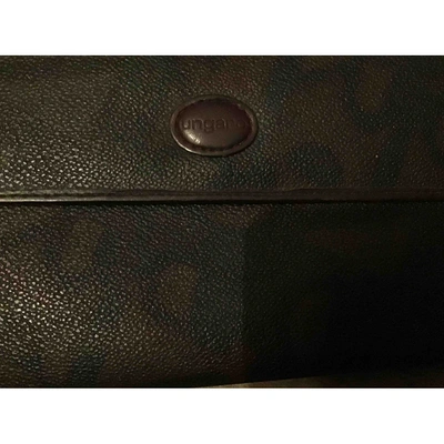 Pre-owned Emanuel Ungaro Leather Wallet In Burgundy