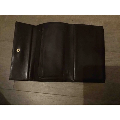 EMANUEL UNGARO Pre-owned Leather Wallet In Burgundy