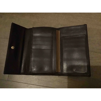 EMANUEL UNGARO Pre-owned Leather Wallet In Burgundy