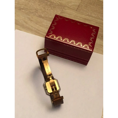 Pre-owned Cartier Yellow Gold And Steel Watches