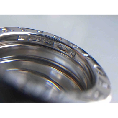 Pre-owned Bulgari B.zero1 White Gold Ring In Silver