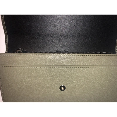 Pre-owned Givenchy Khaki Leather Wallet