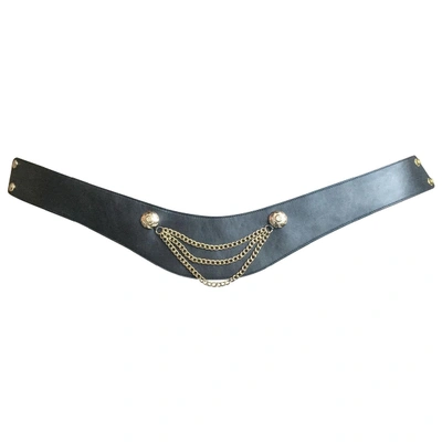Pre-owned Temperley London Black Leather Belt