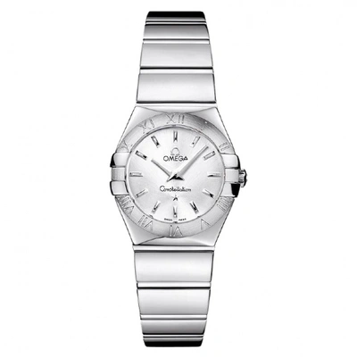 Pre-owned Omega Constellation Silver Steel Watch