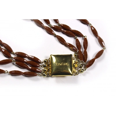 Pre-owned Loewe Necklace In Gold