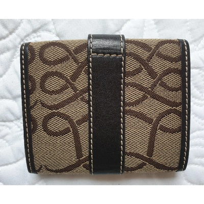 Pre-owned Lancel Cloth Purse In Brown