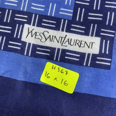 Pre-owned Saint Laurent Neckerchief In Blue