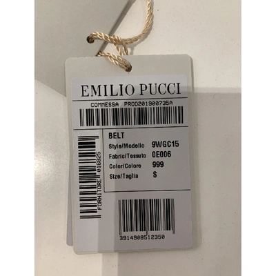 Pre-owned Emilio Pucci Black Leather Belt