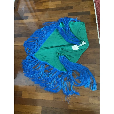 Pre-owned Merci Green Scarf
