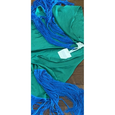 Pre-owned Merci Green Scarf