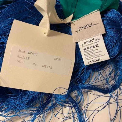 Pre-owned Merci Green Scarf