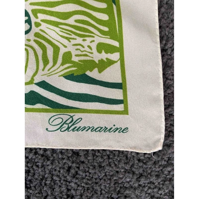 Pre-owned Blumarine Silk Choker In Green