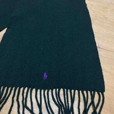 Pre-owned Polo Ralph Lauren Wool Scarf In Green
