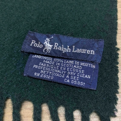 Pre-owned Polo Ralph Lauren Wool Scarf In Green