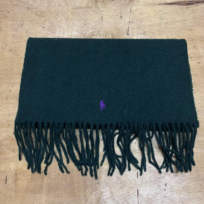 Pre-owned Polo Ralph Lauren Wool Scarf In Green