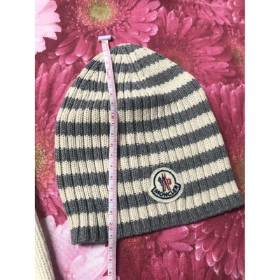 Pre-owned Moncler Beige Wool Hat
