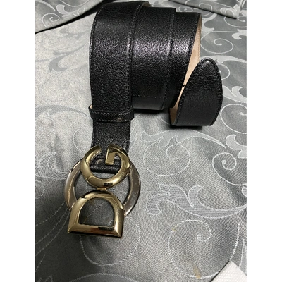 Pre-owned Dolce & Gabbana Black Leather Belts