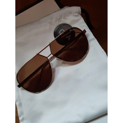 Pre-owned Quay Gold Metal Sunglasses