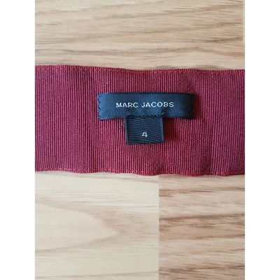Pre-owned Marc Jacobs Cloth Belt In Burgundy