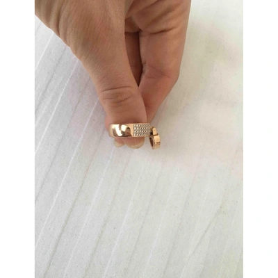 Pre-owned Chopard Happy Diamonds Pink Gold Ring