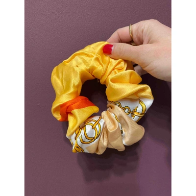 Pre-owned Ohne Titel Silk Hair Accessory In Yellow