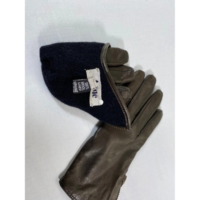 Pre-owned Acne Studios Leather Gloves In Brown