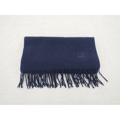 Pre-owned Alfred Dunhill Wool Scarf In Blue