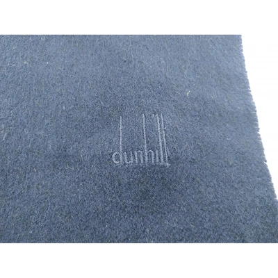 Pre-owned Alfred Dunhill Wool Scarf In Blue