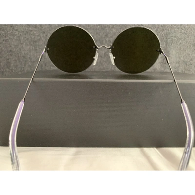 Pre-owned Christopher Kane Purple Metal Sunglasses