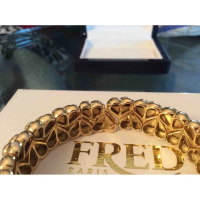 Pre-owned Fred Bandeau Coeur Yellow Gold Bracelet