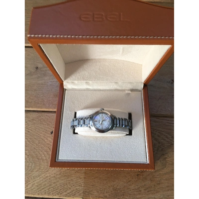 Pre-owned Ebel Wave Metallic Steel Watch