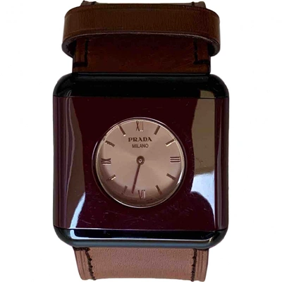 Pre-owned Prada Steel Watch