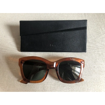 Pre-owned Dior Izon Orange Sunglasses