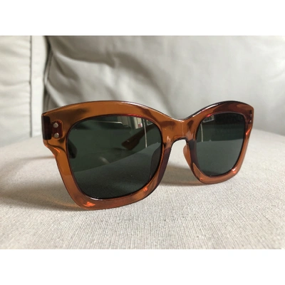Pre-owned Dior Izon Orange Sunglasses