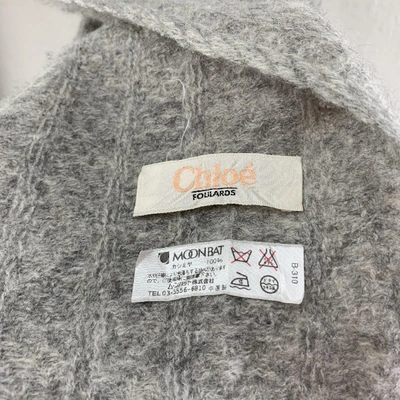 Pre-owned Chloé Cashmere Scarf In Grey