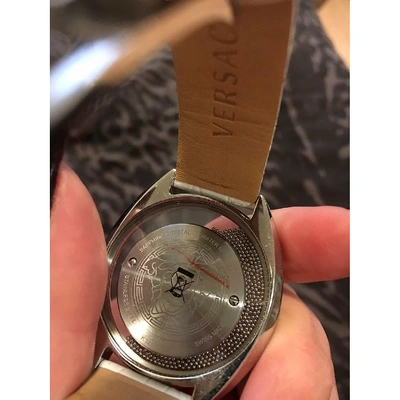 Pre-owned Versace Steel Watch