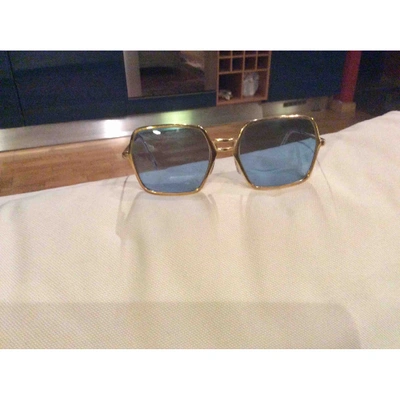 Pre-owned Silhouette Gold Metal Sunglasses