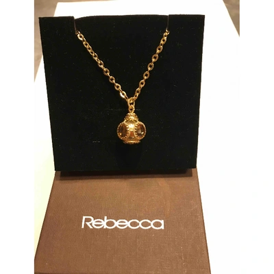 Pre-owned Rebecca Gold Metal Necklace