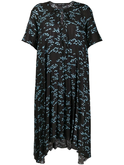 Shop Markus Lupfer All-over Print Dress In Black