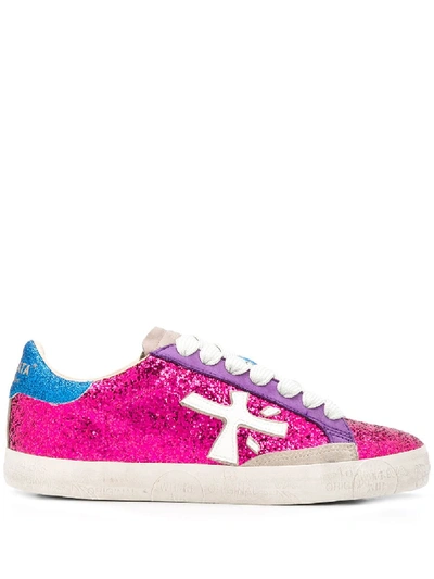 Shop Premiata Steven Sneakers In Pink