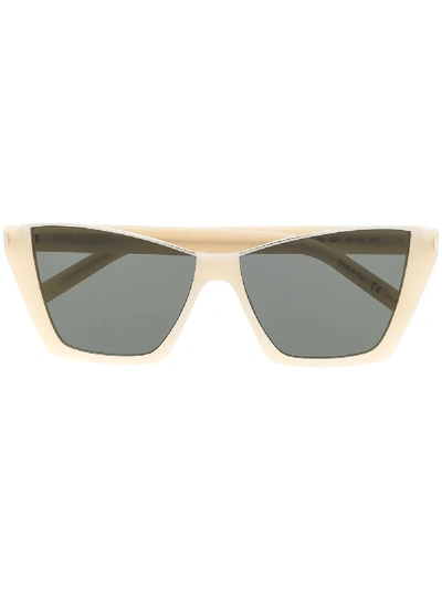 Saint Laurent Kate Cat-eye Sunglasses In Neutrals