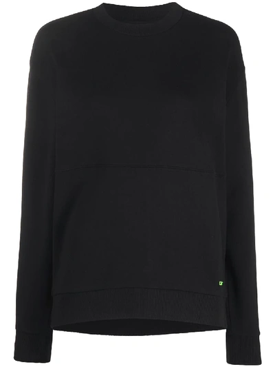 Shop Carhartt Logo-embroidered Long-sleeve Sweatshirt In Black