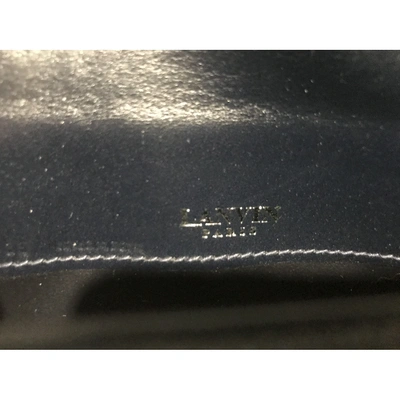 Pre-owned Lanvin Leather Purse In Blue