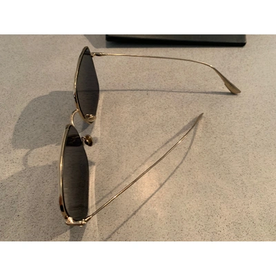 Pre-owned Dior Stellaire 1 Gold Metal Sunglasses