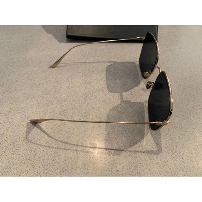 Pre-owned Dior Stellaire 1 Gold Metal Sunglasses