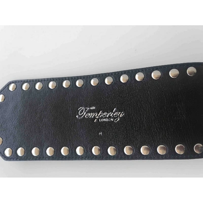 Pre-owned Temperley London Leather Belt In Black