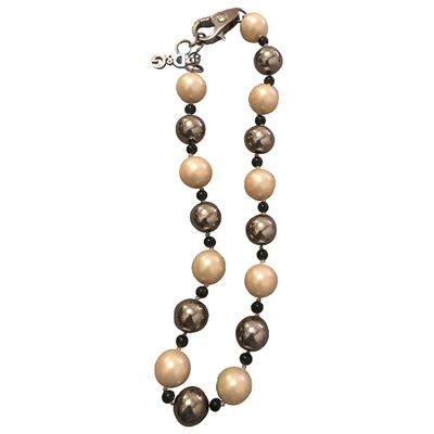 Pre-owned Dolce & Gabbana White Pearl Necklace