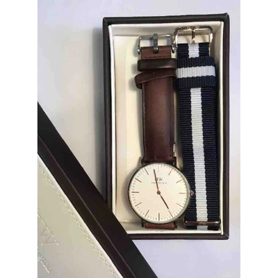 Pre-owned Daniel Wellington Brown Steel Watch